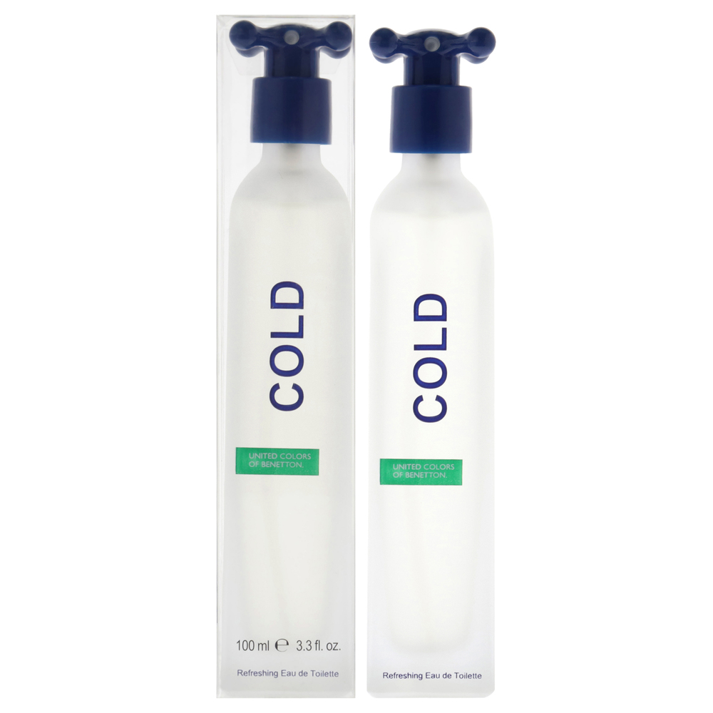 Cold BY United Colors of Benetton for Men 3.3 oz EDT Spray